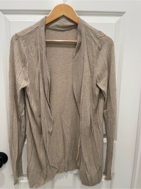 Merona Light Taupe Open-Front Cardigan